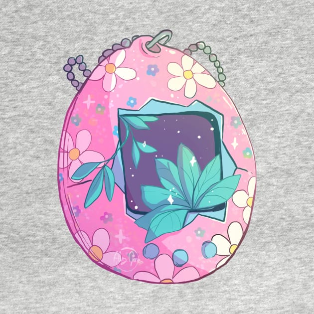 90s Nostalgia Series: Flower Tamagotchi by paintdust